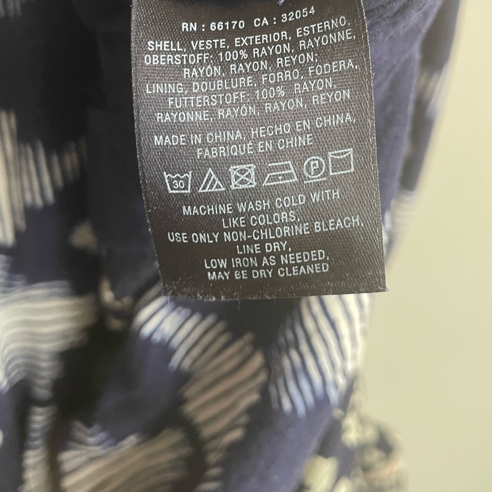 Anthropologie Maeve Indiga Swing Dress Mixed Print Floral Geometric Corset Back - Picture 12 of 12